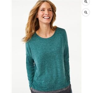 Joyspun green hacci knit set W030